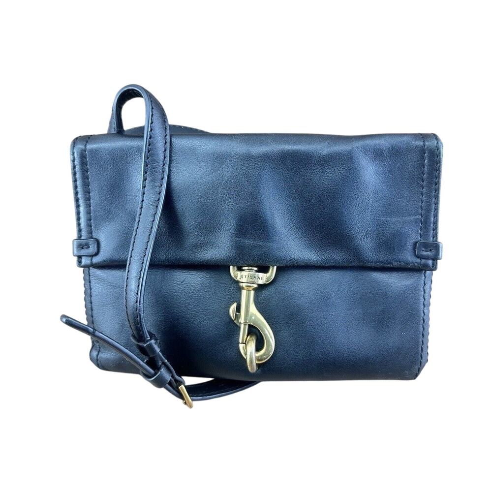 Etienne Aigner Classic Brown Leather Crossbody Purse + Shop/Dust bag